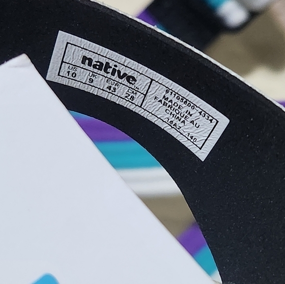 NATIVE Zurich Unisex Sandal Men's 10 Women's 12 - Picture 5 of 5